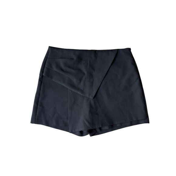 ZARA Basic Collection Black Asymmetrical Skort Size M - Picture 3 of 9
